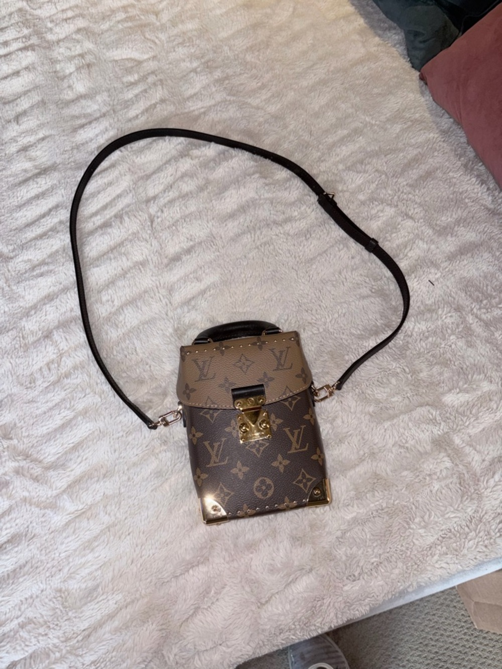 Louis Vuitton Brown Monogram Crossbody with Black Interior - Picture 2 of 3